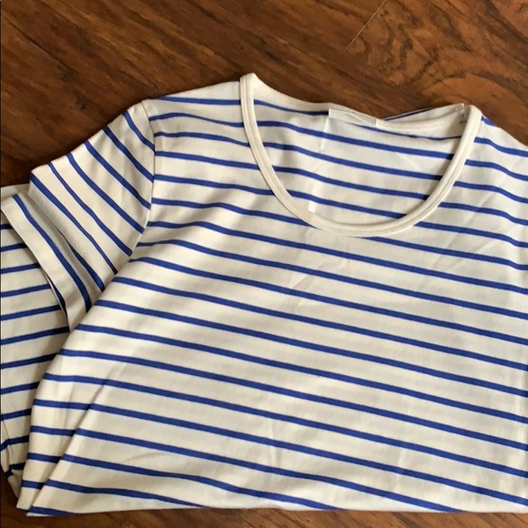 Blue and White Striped T-Shirt - Picture 3 of 3